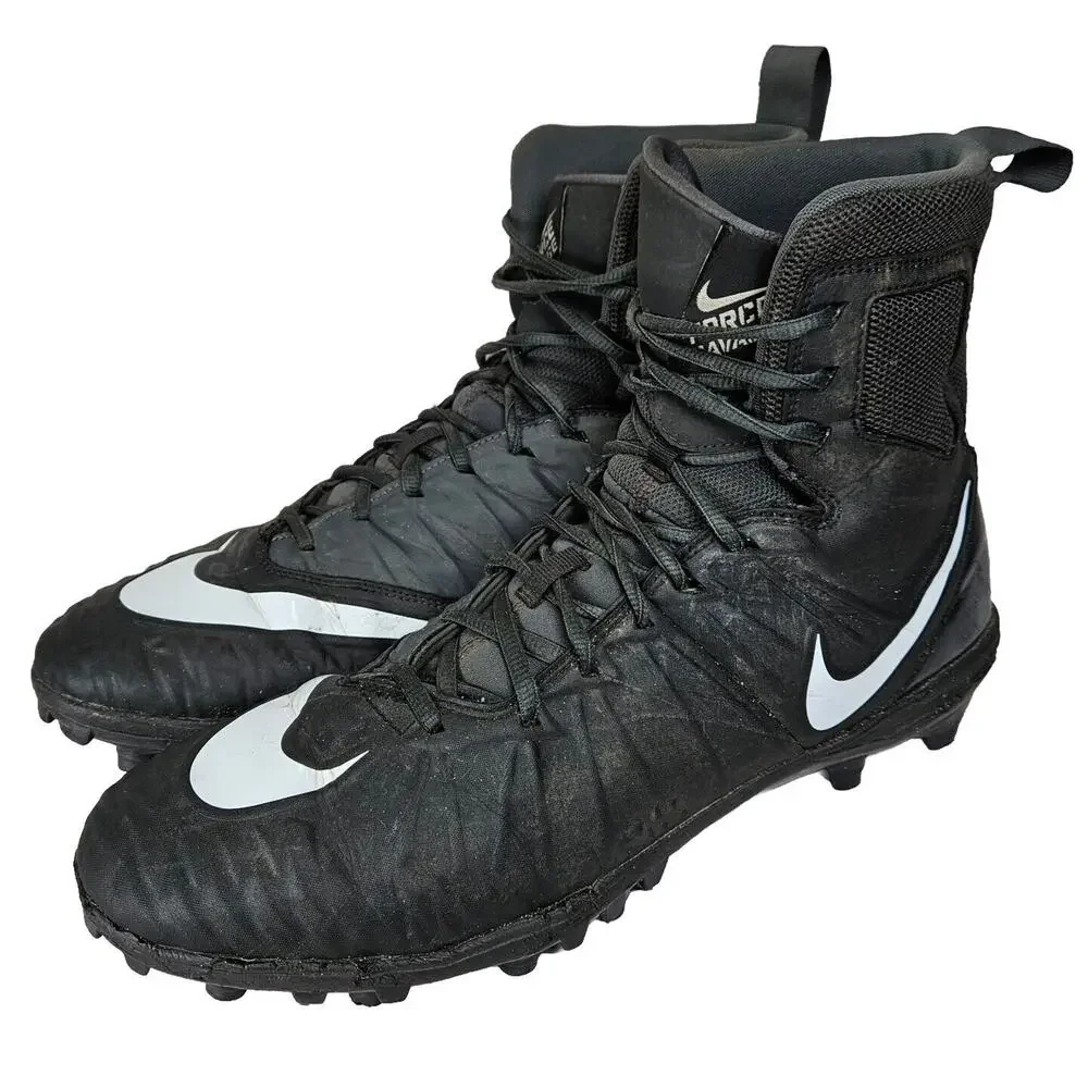Nike Force Savage Football Cleats Men's Size 14 Black 880140-010